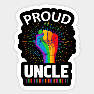 Proud Uncle Gay Lgbt Sticker